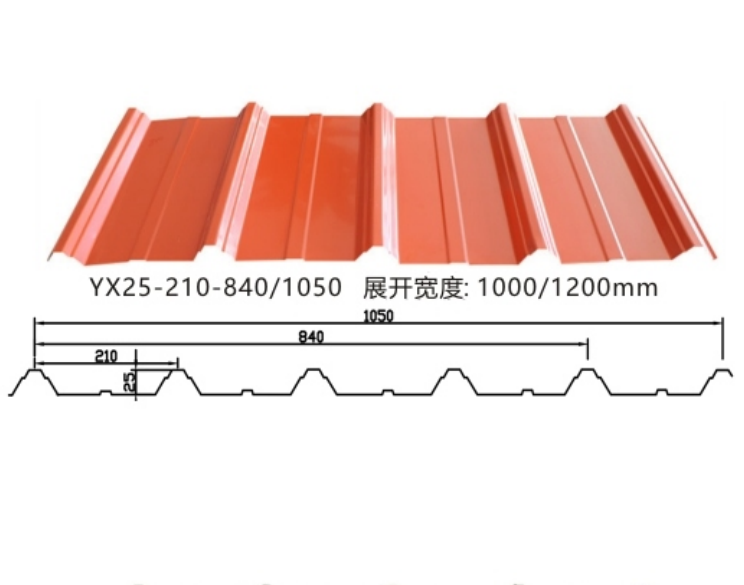 YX25-210-840/1050型彩钢板