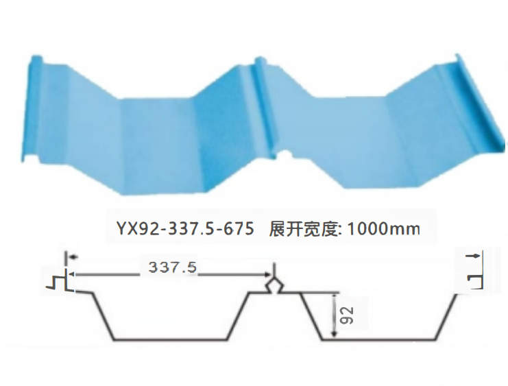 YX92-337. 5-675型彩钢板