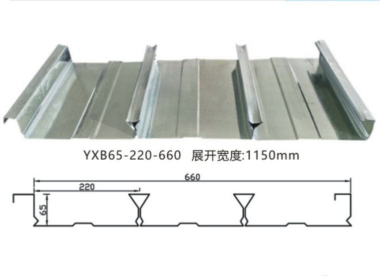 YXB65-220-660型闭口楼承板