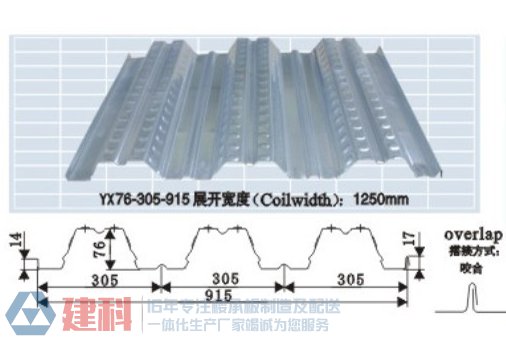 YX76-305-915镀锌楼承板