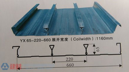 YXB65-220-660闭口式楼承板